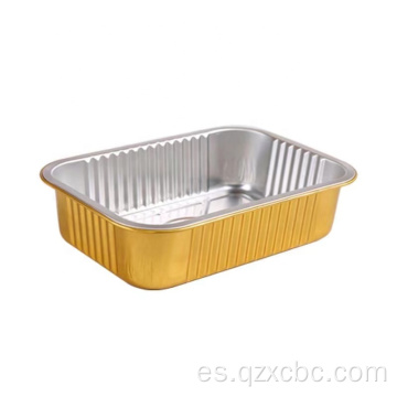 Caja de lonchera de aluminio para hornear una caja de comida para llevar alto